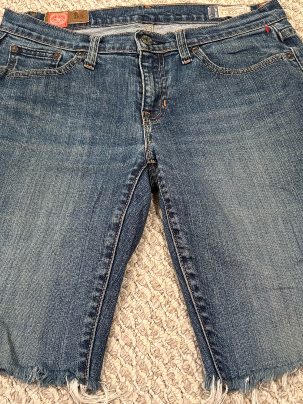 Levi's Blue Denim Cutoff Women's Shorts 8R low rise